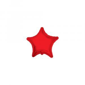 Palloncino  stella rosso microshape 4" - 10cm. 5pz