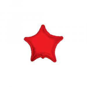 Palloncino  stella rosso minishape 9" - 23cm. 5pz