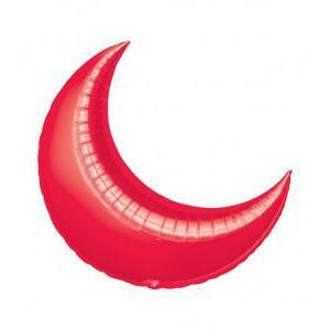 Palloncino  luna rosso supershape 36" - 91cm. 1pz