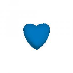 Palloncino  cuore blu scuro microshape 4" - 10cm. 5pz