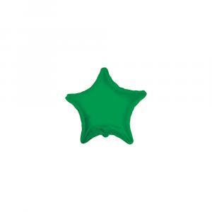 Palloncino  stella verde smeraldo microshape 4" - 10cm. 5pz