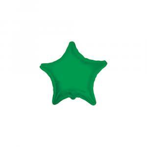 Palloncino  stella verde smeraldo minishape 9" - 23cm. 5pz