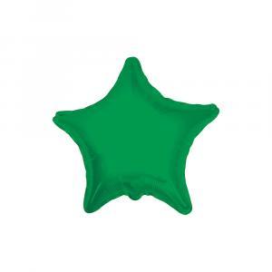 Palloncino  stella verde smeraldo 18" - 45cm. 1pz