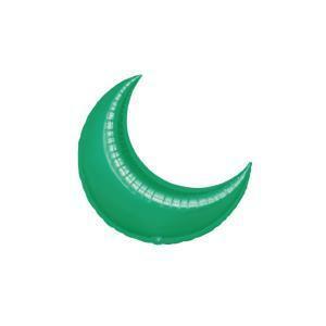 Palloncini  luna verde minishape 8"x9". 5pz