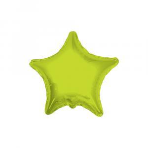Palloncino  stella verde lime 18" - 45cm. 1pz