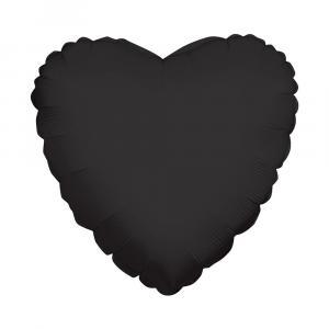 Palloncino  cuore nero supershape 36" - 91cm. 1pz