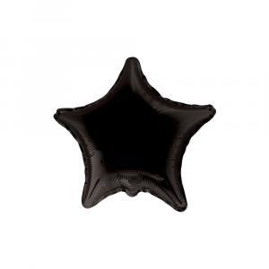 Palloncino  stella nero 18" - 45cm. 1pz