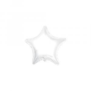 Palloncino  stella bianco minishape 9" - 23cm. 5pz