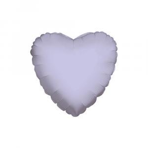 Palloncino  cuore lilla 18" - 45cm. 1pz