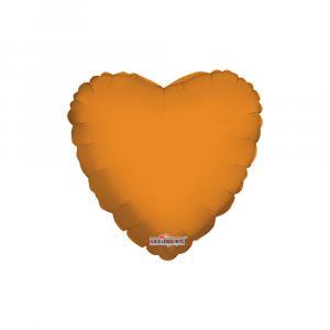 Palloncino  cuore arancio 18" - 45cm. 1pz