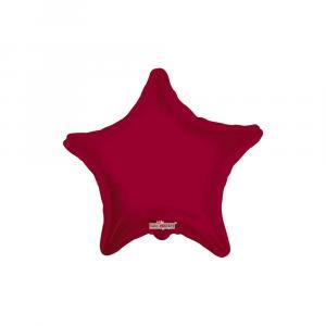Palloncino  stella bordeaux 18" - 45cm. 1pz