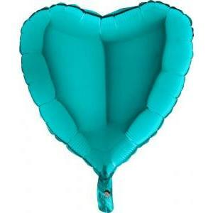 Palloncino  cuore tiffany 18" - 45cm. 1pz