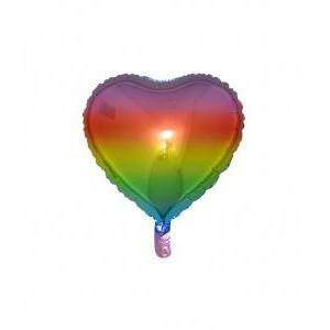 Palloncino  cuore multicolore 18" - 45cm. 1pz