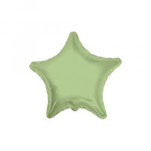 Palloncino  stella verde oliva 18" - 45cm. 1pz