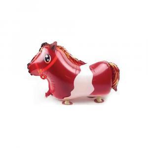 Palloncino  mylar pony cavallo pet walker 25"-63cm. 1pz