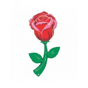 Palloncino  rosa rossa 60"-152cm. 1pz