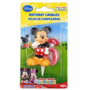 Candela mickey mouse - topolino n.6 1pz