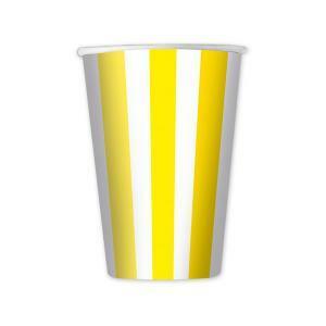 6 bicchieri stripes giallo 470cc