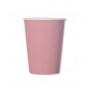 Bicchieri rosa quarzo compostabili 250cc, 20pz.