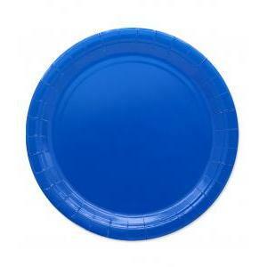 25 piatti ecolor blu 24cm