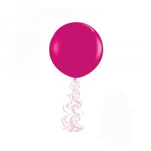 Spirale rosa per palloncini - 1 conf. da 6 pz.