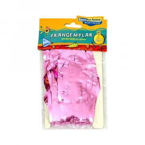 Frange in mylar rosa con adesivo. 1pz