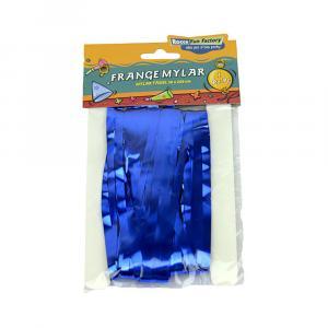 Frange in mylar blu con adesivo. 1pz