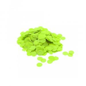 Coriandoli di carta verde lime per palloncini 1,8cm 15g. 1pz