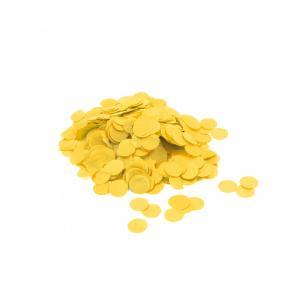 Coriandoli di carta gialli per palloncini 1,8cm 15g. 1pz