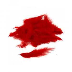 Piume rosso - red feathers. 100pz/pcs
