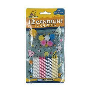 Candeline assortite 24 conf. da 12 pz