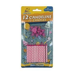 Candeline rosa 24 conf. da 12 pz