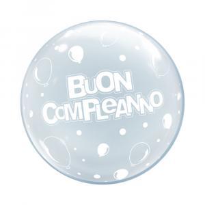 Deco b-loon 36" buon compleanno stampa bianca 1 pz 19465