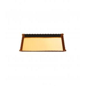 Vassoio rettangolare oro 8x13cm conf.400pz
