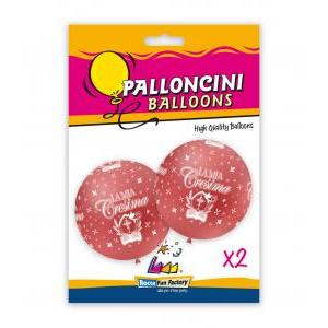 Blister 2pz pall. 33" rosso 63 st. glo-53 bianca cresima