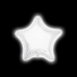 Palloncino  led balloon stella bianco 22"-55cm. 1pz