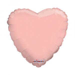 Palloncino  cuore rosa gold 36"-91cm. 1pz