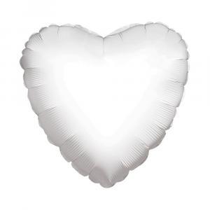 Palloncino  cuore bianco 36"-91cm. 1pz