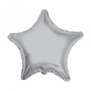 Palloncino  stella argento 36"-91cm. 1pz