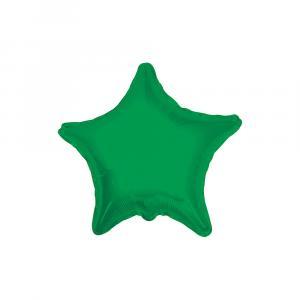Palloncini verde a forma di stella 18"-45cm. 50pz