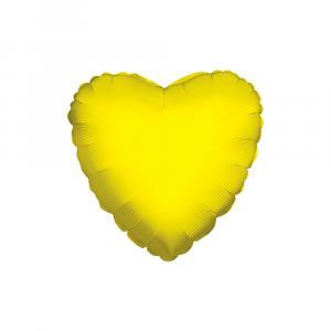Palloncini  cuore giallo 18"-45cm. 50pz