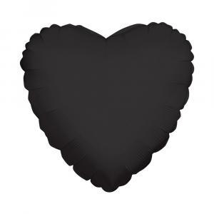 Palloncino  cuore nero 36"-91cm. 1pz