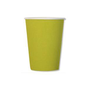 Bicchieri compostabili colore verde lime 250cc. 20pz