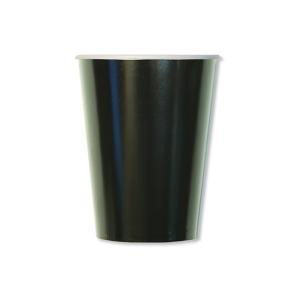 Bicchieri compostabili colore nero 250cc. 20pz