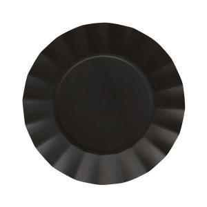 Piatti compostabili grandi colore nero ø24,5cm. 20pz