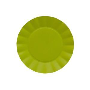 Piatti compostabili piccoli colore verde lime ø21cm. 20pz