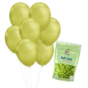 Palloncini soft line verde lime chrome 12inc-30cm. 50pz