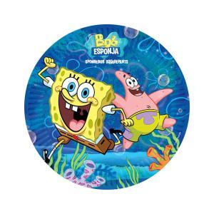Piatti spongebob plastic free 23cm, 8pz.