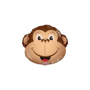 Palloncini  sagoma testa scimmia minishape 14"-35cm. 5pz