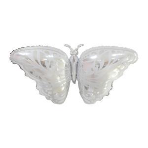 Palloncino  farfalla argento 43"x27". 1pz